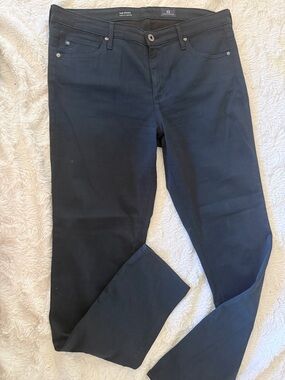 AG Adriano Goldschmied Straight Leg Jeans in Black